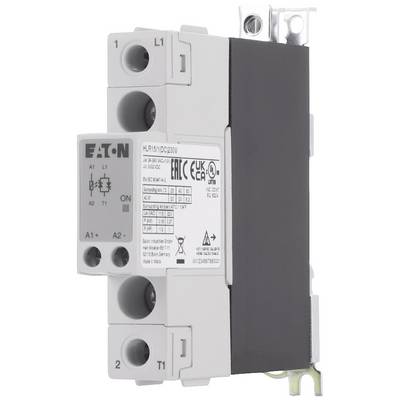 Elektrické stykač společnosti Eaton, model MLR15, s technickými specifikacemi a certifikačními označeními na přední straně.
