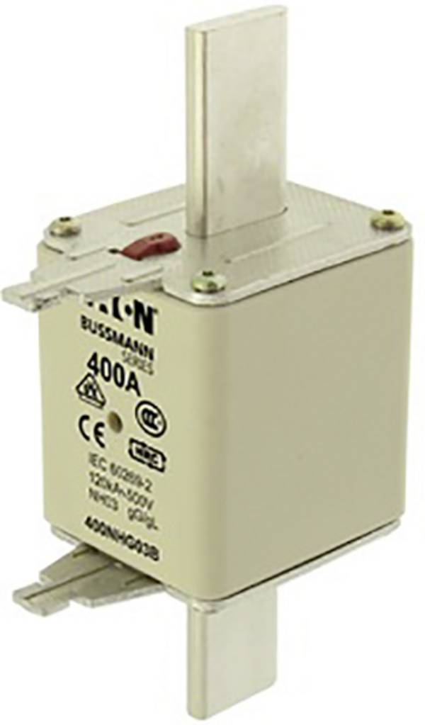 Eaton 400NHG03B NH pojistka s mechanickým ukazatelem zajištění  Velikost pojistky = D03  400 A  500 V 3 ks