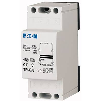 'ETI' zařízení pro ochranu před přepětím, model TR-G/8, vhodné pro 230-240V. Používáno v elektrických zařízeních pro regulaci napětí.