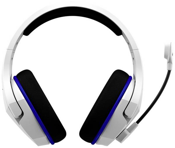 HyperX Cloud Stinger Core  Headset uzavřená (Over Ear) bezdrátová stereo bílá, modrá  regulace hlasitosti, Vypnutí zvuku mikrofonu Gaming
