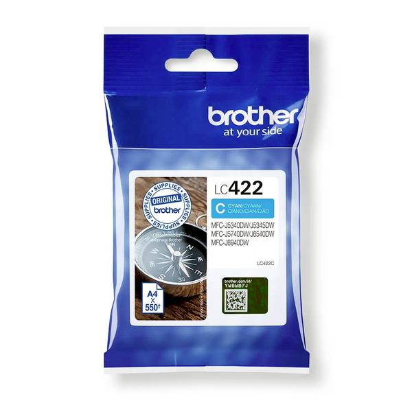 Brother Ink LC-422C originál  azurová LC422C