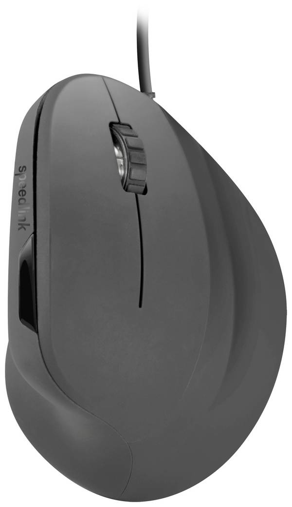 SpeedLink Piavo optická ergonomická myš, přenos USB, 6 tlačítko, 800 dpi, 1200 dpi, 1600 dpi, 2400 dpi, černá