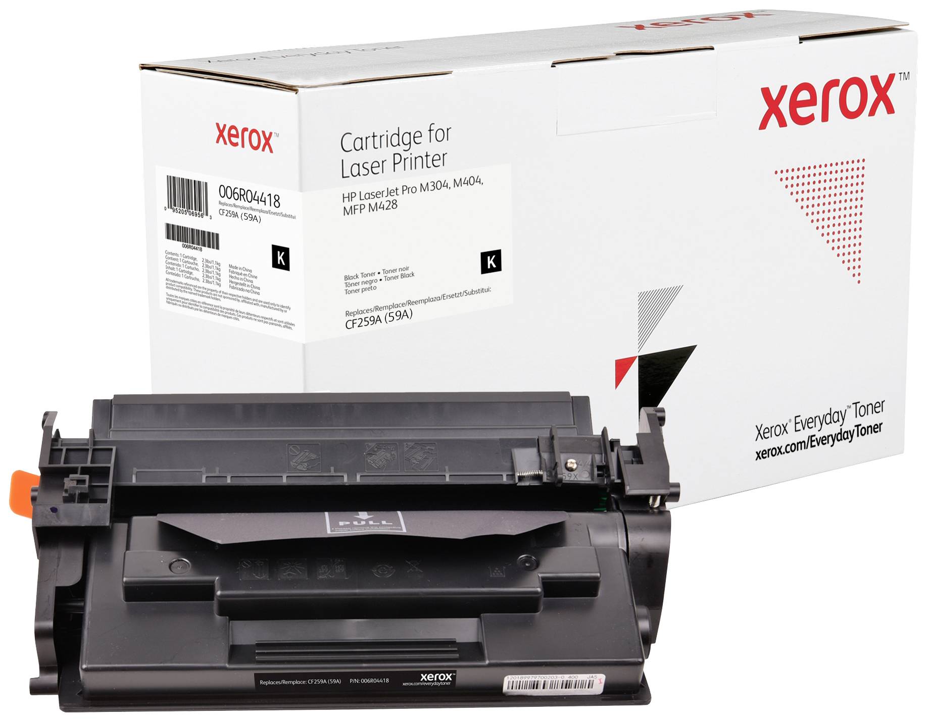 Balení toneru Xerox, modelové číslo 006R04018, pro tiskárny HP LaserJet Pro M304, M404 a MFP M428.
