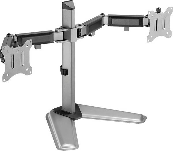 <br> My Wall<br> HL 56-2 L<br> <br> držák monitoru<br> 2 Displej: (s)<br> 43,2 cm (17") - 81,3 cm (32")<br> stříbrná<br> nastavitelná výška, otočný<br>