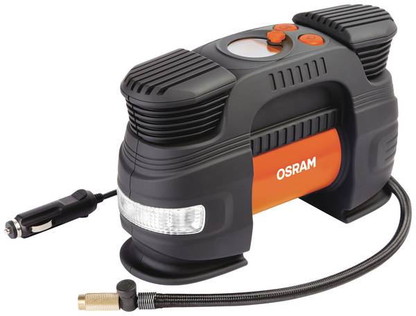 Osram Automotive TYREinflate 830, OTI830, kompresor, 5.5 bar, automatické vypnutí, digitální displej, s pracovní lampou, s funkcí powerbanky, úložný box / taška