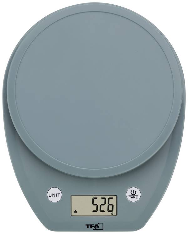 TFA Dostmann MOCHI kuchyňská váha digitální  Max. váživost=5000 g tyrkysová 160 x 200 x 29