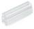 Průhledný, válcový plastový konektor s bočním otvorem. Vhodný pro spojování kabelů nebo hadic.