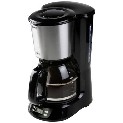 DOMO DO1065K kávovar černá, nerezová ocel  připraví šálků najednou=12 displej, funkce časovače, skleněná konvice