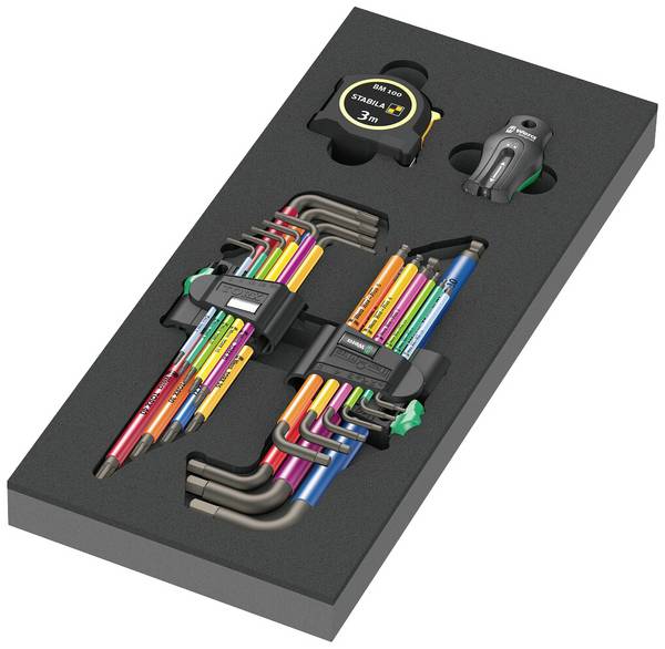 Wera 05150140001 inbus, TORX sada klíčů 1.5 mm, 2 mm, 3 mm, 4 mm, 5 mm, 6 mm, 8 mm, 10 mm  1.5 mm 18dílná