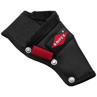 Černá taška na nářadí s červeným logem Knipex a nýty, vhodná pro připevnění na opasek.