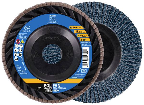 PFERD TOOLS 67771116 lamelový kotouč Průměr 115 mm Zrnitost=60 10 ks