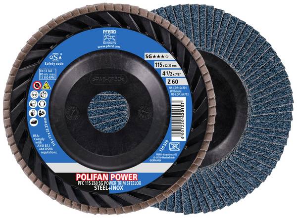 PFERD TOOLS 67772116 lamelový kotouč Průměr 115 mm Zrnitost=60 10 ks