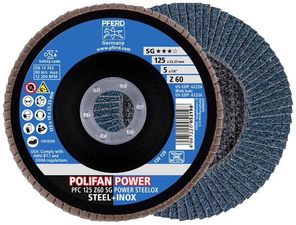 PFERD TOOLS 69398199 lamelový kotouč Průměr 125 mm Zrnitost=60 2 ks