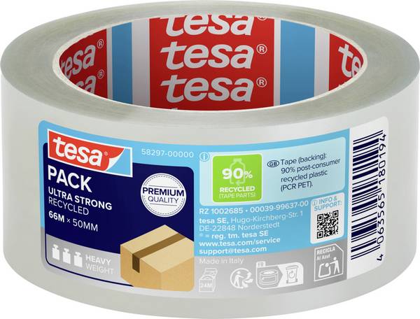tesa ECO & ULTRA STRONG 58297-00000-00 balicí lepicí páska  transparentní (d x š) 66 m x 50 mm 1 ks