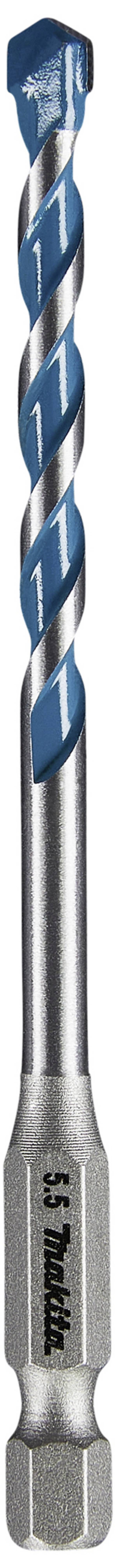 Makita E-14962, E-14962 víceúčelový vrták, tvrdý kov, 5.5 mm, délka 100 mm, Šestihranný nástavec 1/4" (6,3 mm), 1 ks