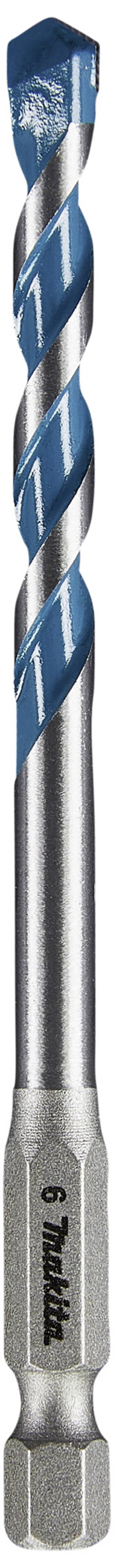 Makita E-14984, E-14984 víceúčelový vrták, tvrdý kov, 6 mm, délka 100 mm, Šestihranný nástavec 1/4" (6,3 mm), 1 ks