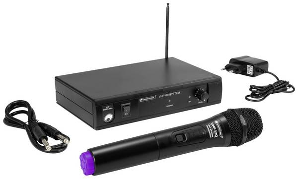 ruční řečnický mikrofon Omnitronic VHF-101 Druh přenosu:bezdrátový spínač