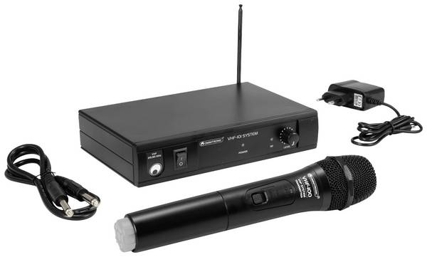 ruční řečnický mikrofon Omnitronic VHF-101 Druh přenosu:bezdrátový spínač