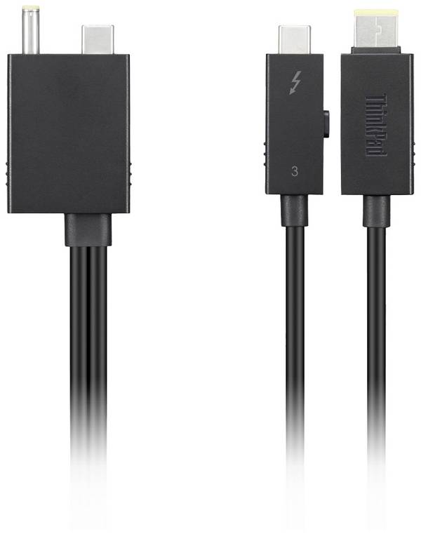 Lenovo Dělený kabel dokovací stanice Thunderbolt™ 4 Workstation  ThinkPad Tunderbolt 4 WorkStation Vhodné pro značky (dokovací stanice pro notebook): Lenovo Thinkpad napájení USB-C®, vč. funkce nabíjení