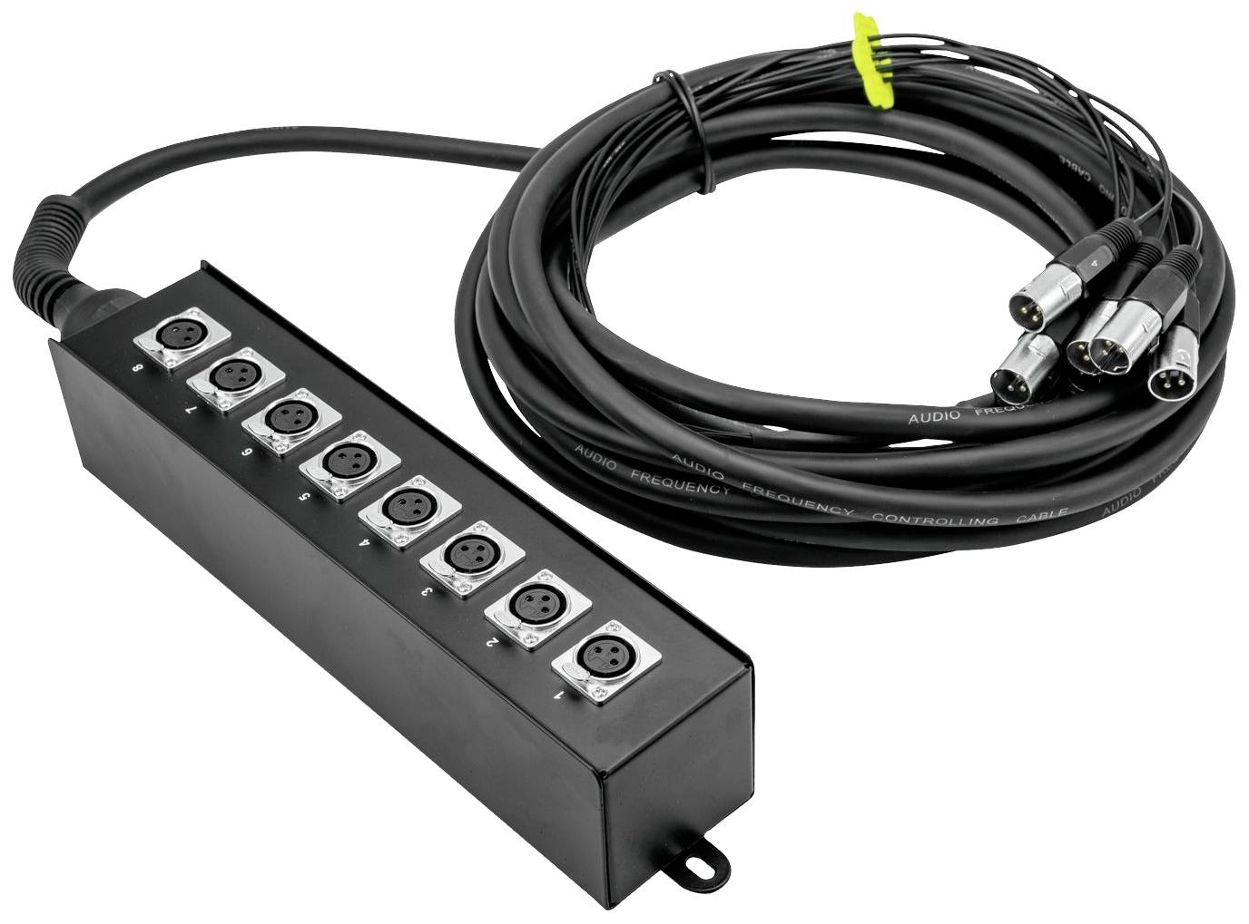 Audio had s více XLR konektory, vhodný pro propojení audiotechniky. Robustní provedení určené pro jevištní prostředí.