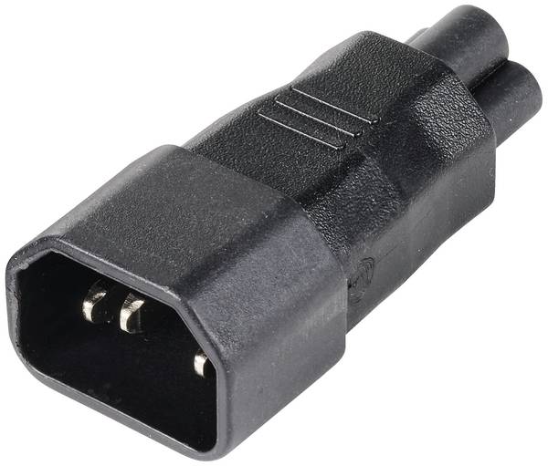 TRU COMPONENTS síťový adaptér IEC zástrčka C14 10 A - IEC C5 spojka Počet kontaktů: 3 1 ks