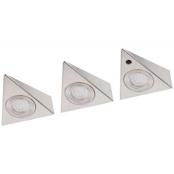 Müller-Licht Trios LED osvětlení do podhledů s PIR senzorem  LED pevně vestavěné LED 8 W  teplá bílá stříbrná