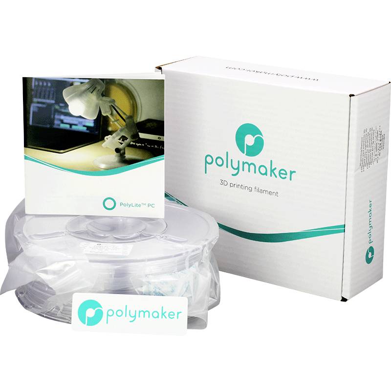Polymaker 3D tiskový filamentový box s logem a cívkou PolyLite PC