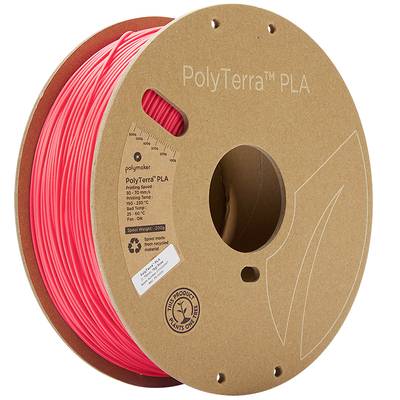 Polymaker 70905 PolyTerra vlákno pro 3D tiskárny PLA plast Nižší obsah plastů 1.75 mm 1000 g růžová  1 ks