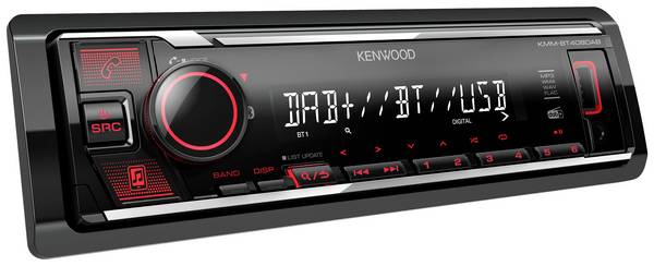 Kenwood KMMBT408DAB autorádio Bluetooth® handsfree zařízení, konektor pro dálkové ovládání na volant, DAB+ tuner