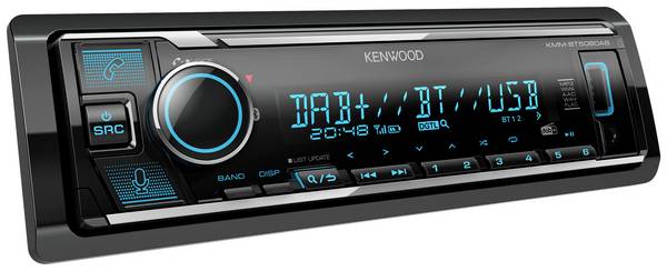 Kenwood KMMBT508DAB autorádio DAB+ tuner, konektor pro dálkové ovládání na volant, Bluetooth® handsfree zařízení