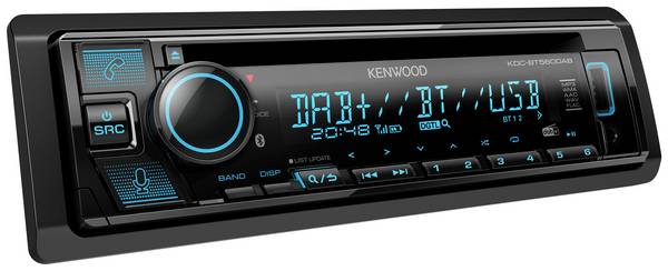 Kenwood KDC-BT560DAB autorádio konektor pro dálkové ovládání na volant, Bluetooth® handsfree zařízení, DAB+ tuner