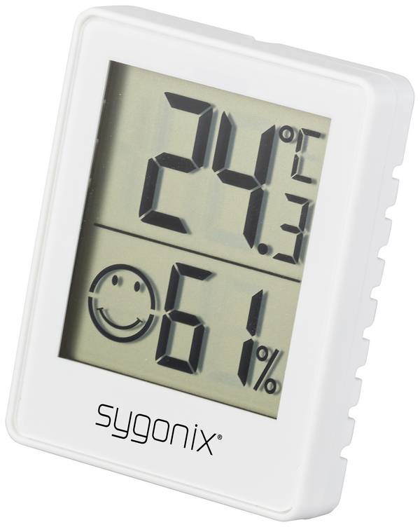 Sygonix teploměr a vlhkoměr bílá SY-5267052