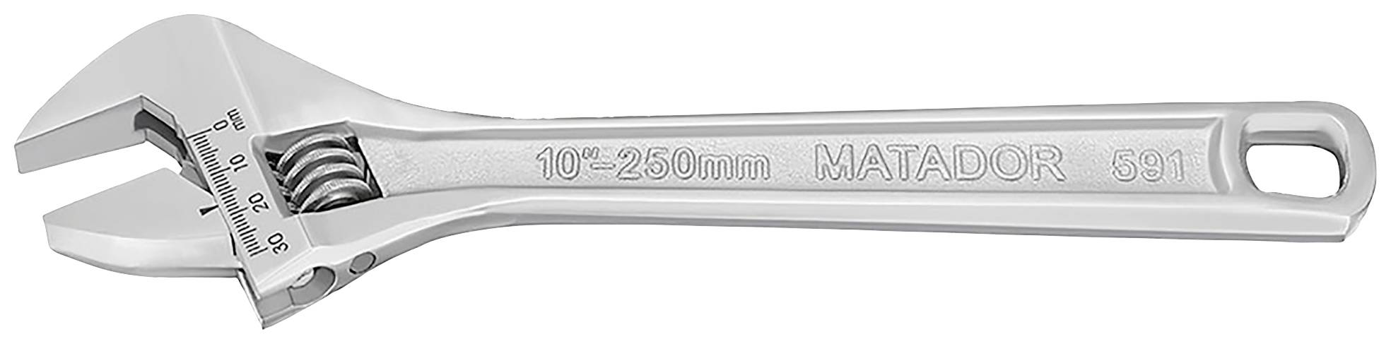 Nastavitelný francouzský klíč, rozměr 10"-250 mm, značka Matador.