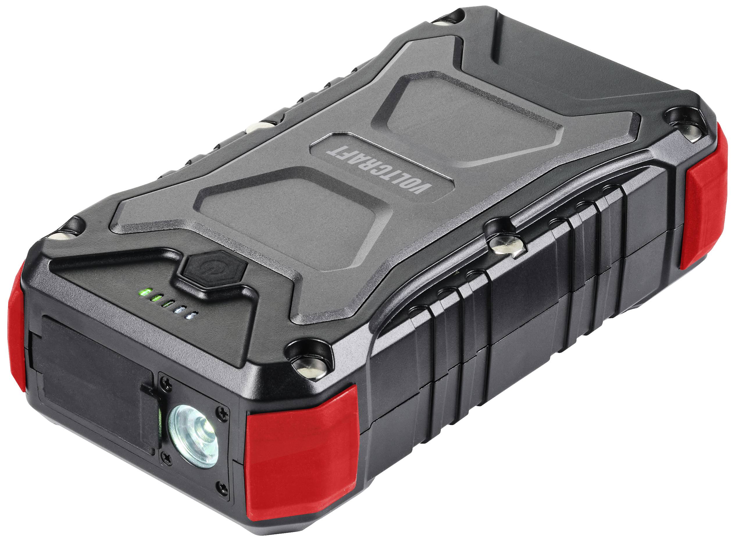 VOLTCRAFT VC PB PD65W Rugged powerbanka 30000 mAh Power Delivery 3.0 Li-Ion akumulátor  černočervená  Kapesní LED svítil