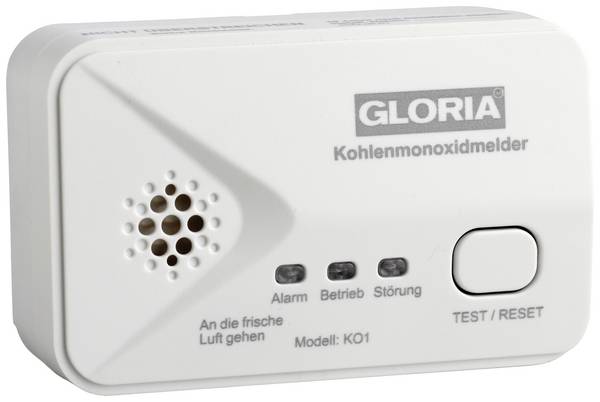 Gloria KO1, 002518.4000 detektor oxidu uhelnatého  na baterii, detekce oxidu uhelnatého (CO)