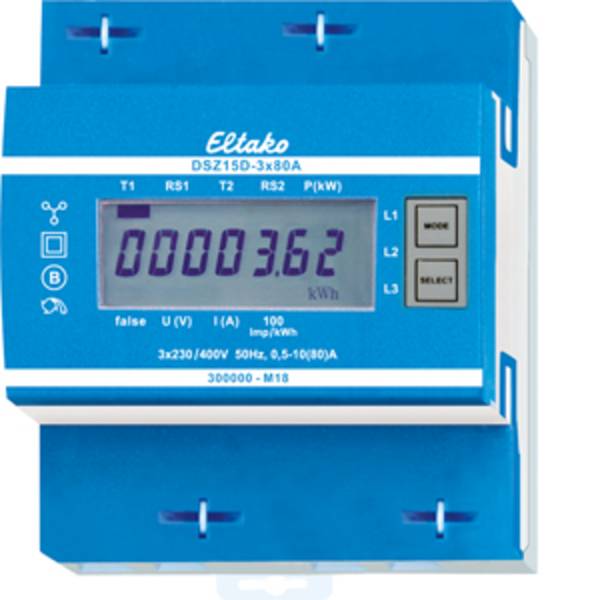 Eltako DSZ15DZ-3x80A MID 28480315 třífázový elektroměr digitální 10 A 1 ks