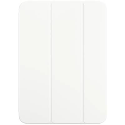 Bílý, trojdílný ochranný kryt pro tablet, uzavřený a minimalistický ve stylu.