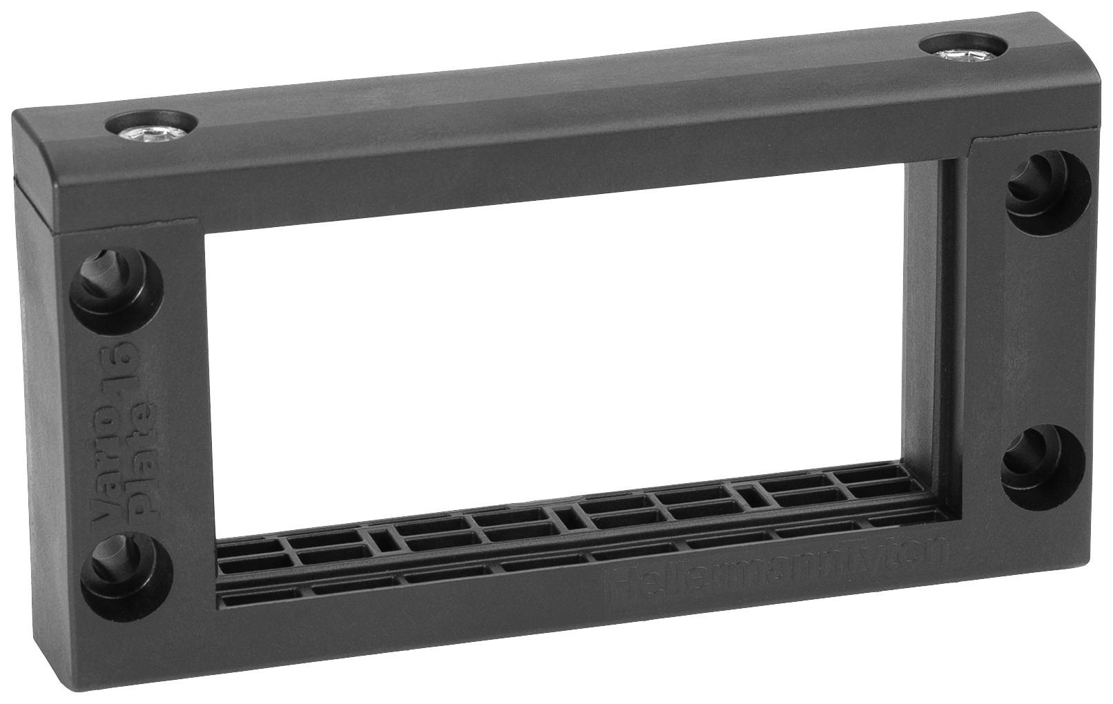 HellermannTyton VarioPlate-16_Frame-PL-BK Vstupní rám pro kabely bez halogenů plast černá 1 ks