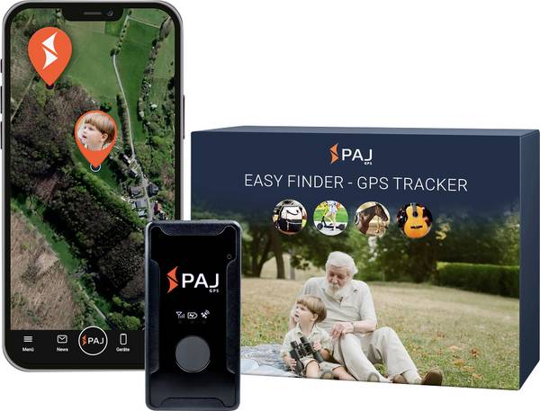 PAJ GPS EASY FINDER 4G GPS tracker lokátor osob, multifunkční lokátor, lokalizace zavazadel černá 1 ks