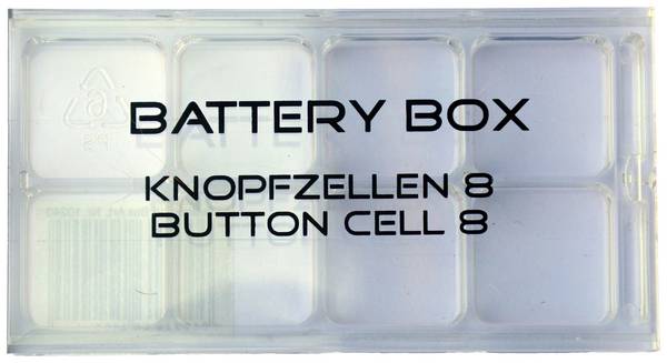 Baybox Buttoncell 8 box pro knoflíkové baterie 8x Knoflíkové baterie