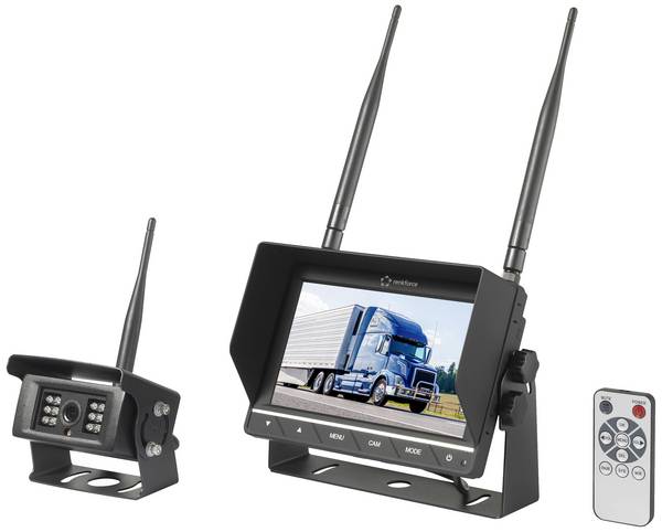 Renkforce RV2,4-7 couvací videosystém 2 kamerové vstupy k přišroubování černá (matná)