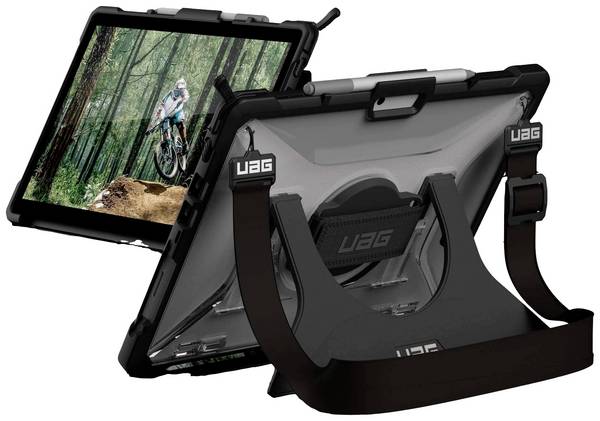 Urban Armor Gear Plasma Handstrap Case obal na tablet Microsoft Surface Pro 9, Surface Pro 10 33 cm (13") Backcover Ice , transparentní