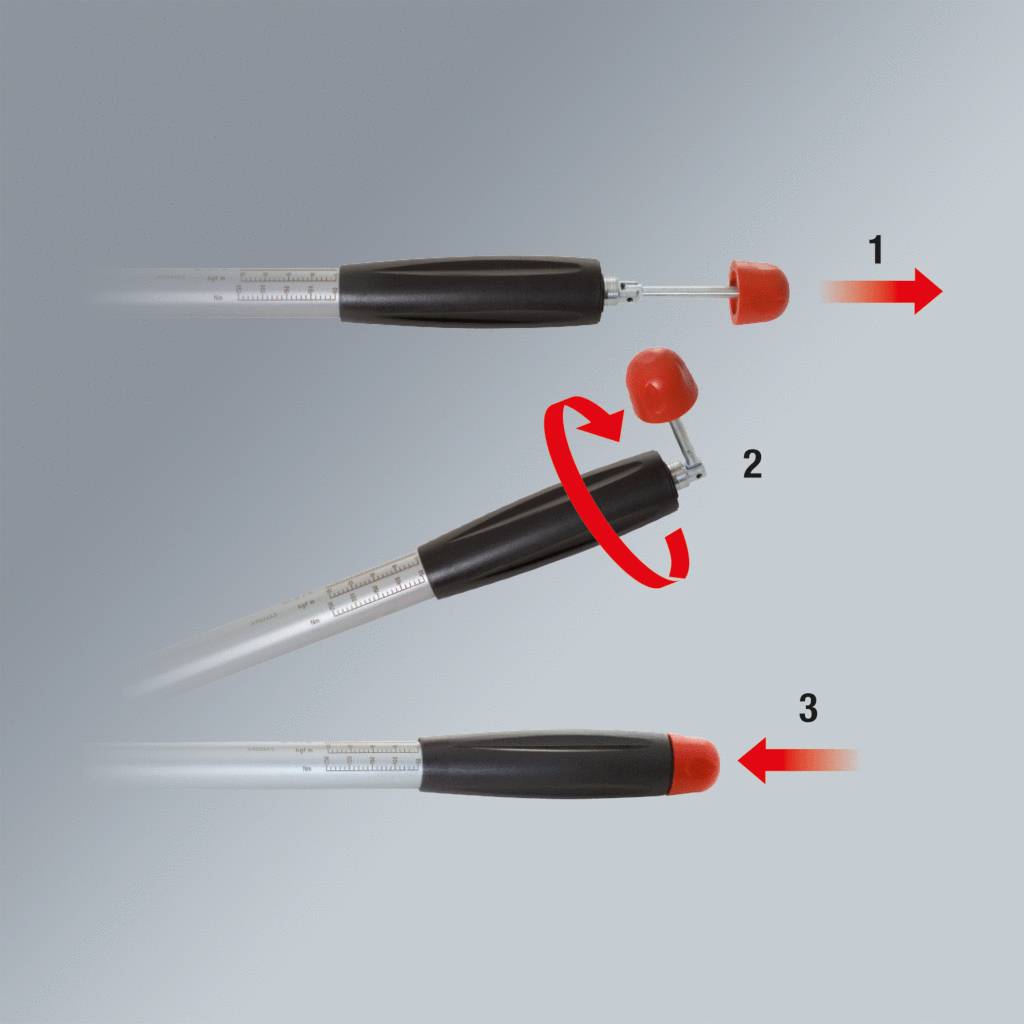 Otočte víčko, abyste ho uvolnili (krok 1). Poté víčko sejměte (krok 2), než ho otočíte a nasadíte zpět (krok 3).