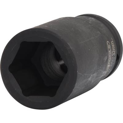 Černý šestihranný nástrčný klíč s gravurou '32 mm'. Vhodný pro mechanické práce se šrouby nebo maticemi tohoto rozměru.