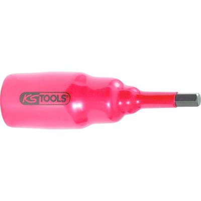 Červený momentový klíč s šestihranným zakončením; nápis 'KS TOOLS' na straně.
