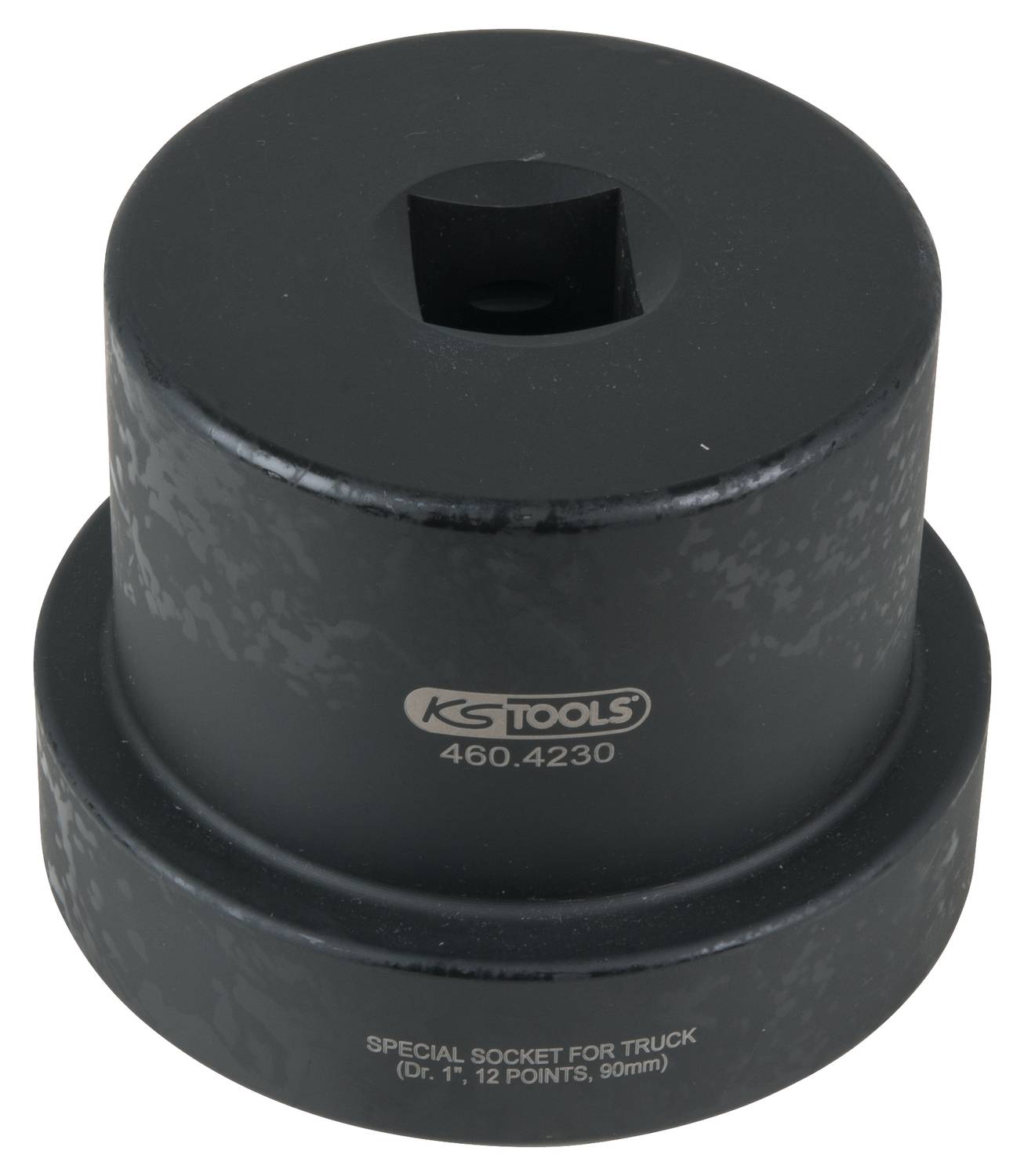Speciální nástrčný klíč pro nákladní vozidla od KS Tools, 12-hranný, průměr 1", 90 mm, katalogové číslo 460.4230.