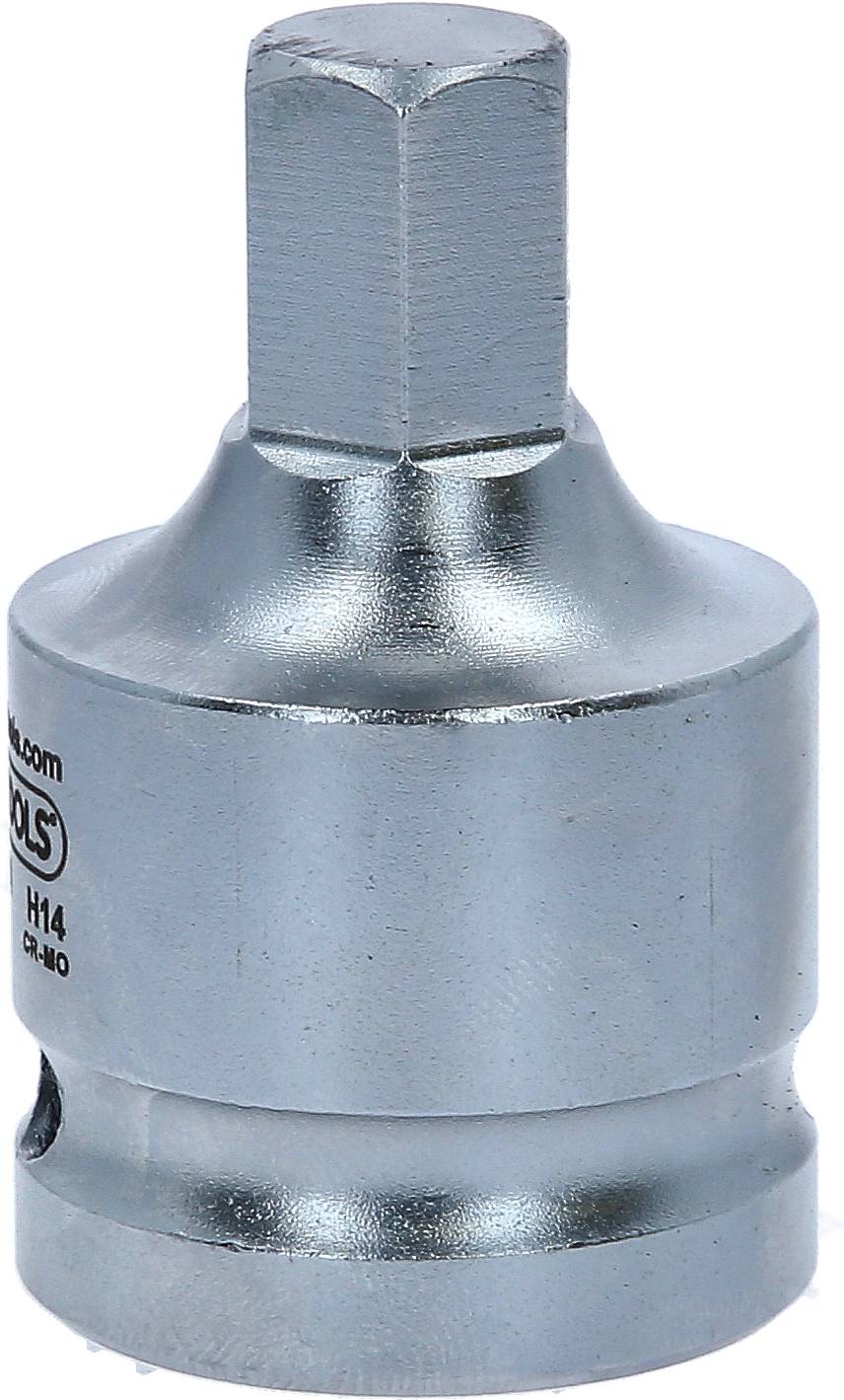 Stříbrný nástrčný klíč s čtvercovým náhonem, vhodný pro mechanické práce a vyměnitelné nástavce nástrojů.