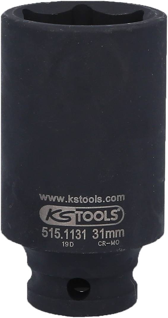 Nástavec nástrčného klíče od KS Tools o velikosti 31 mm, model 515.1131, vyrobený z oceli CR-MO pro robustní šroubové spoje.