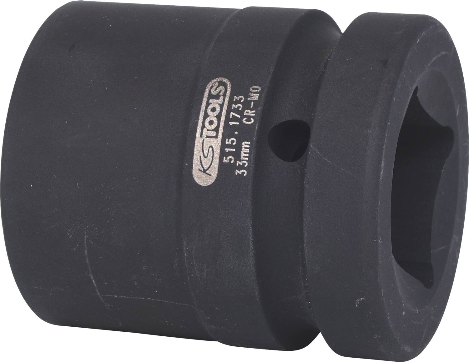 Černý nástrčný klíč značky KS Tools, 33 mm, s produktovým číslem.