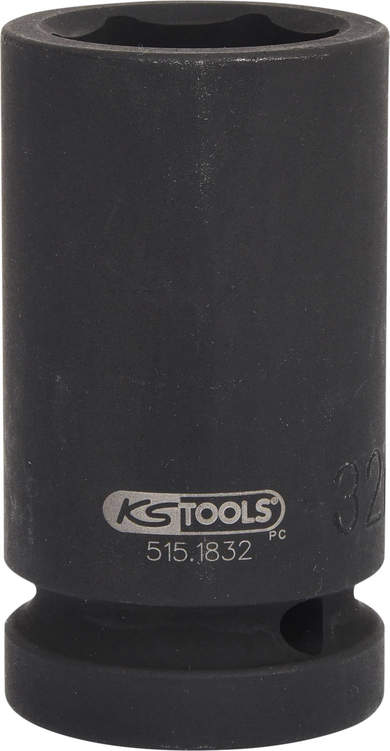 Černý nástrčný klíč značky KS Tools s číslem 515.1832.